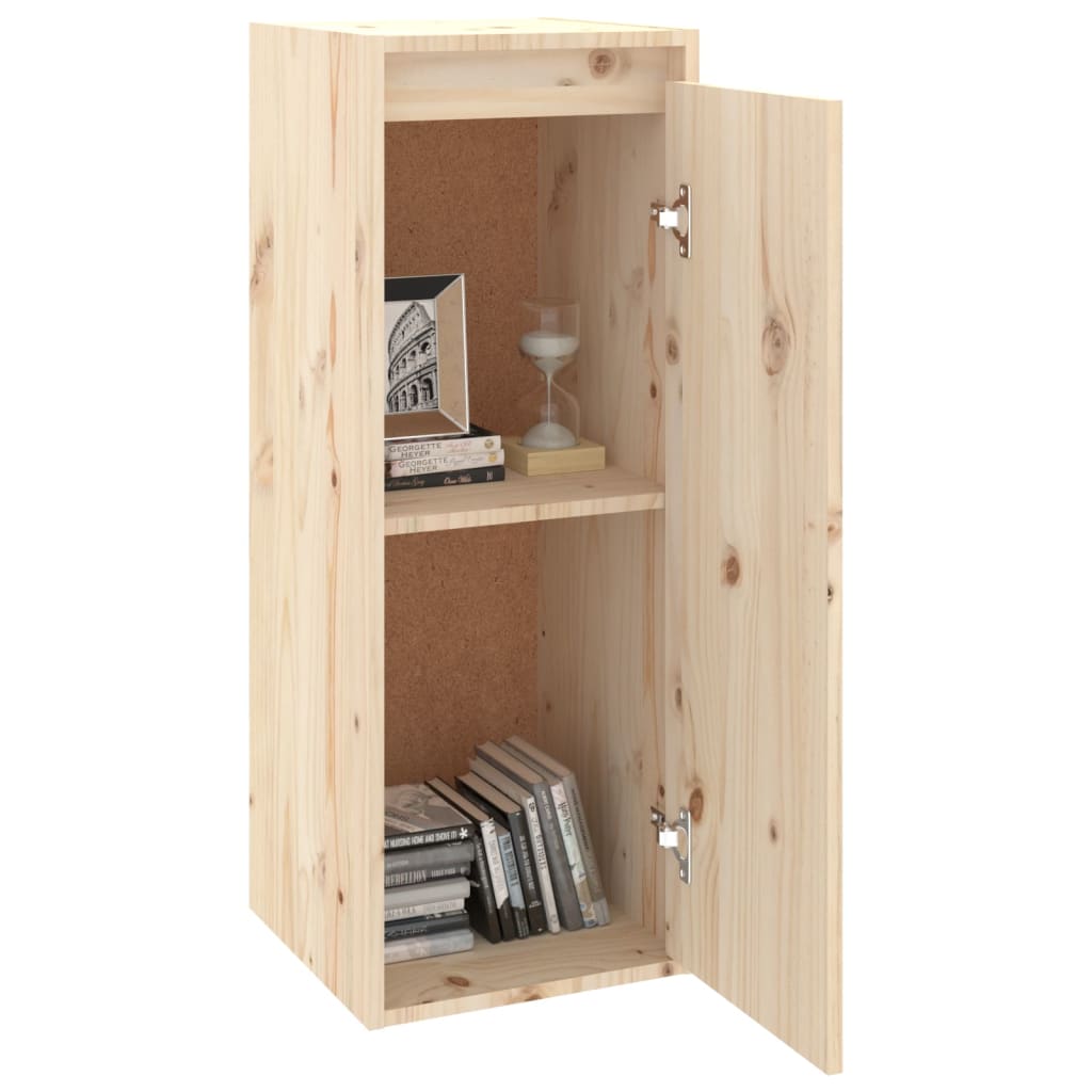 Wall cabinets 2 pcs. 30x30x80 cm solid pine