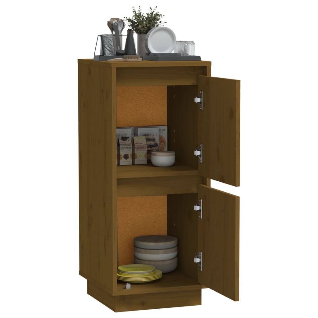 Sideboard Honigbraun 31,5x34x75 cm Massivholz Kiefer