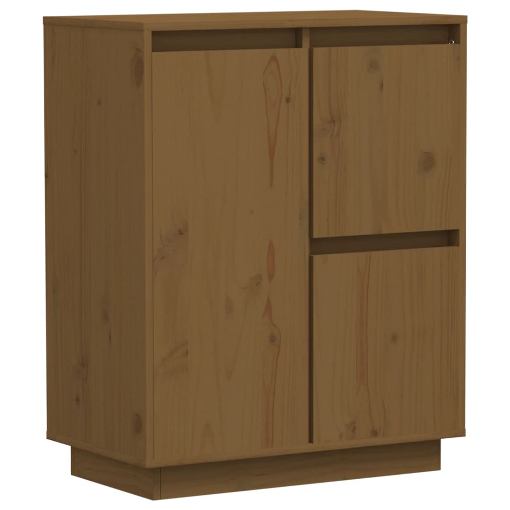 Sideboard Honigbraun 60x34x75 cm Massivholz Kiefer