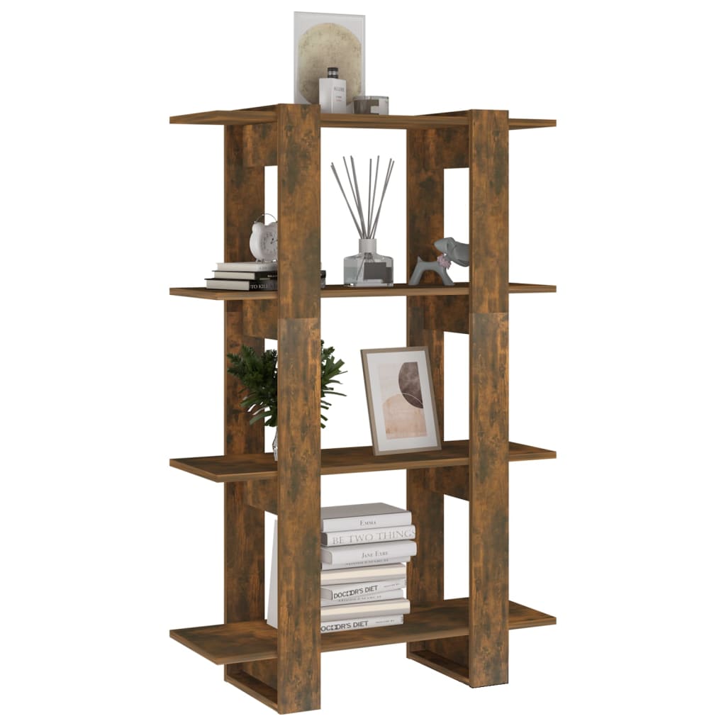 Bücherregal/Raumteiler Räuchereiche 80x30x123,5 cm