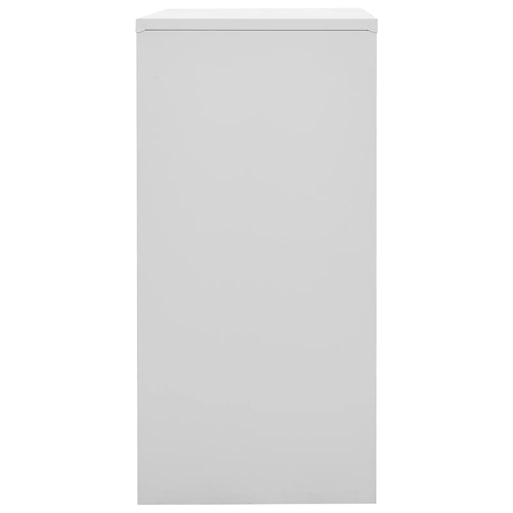 Locker cabinets 2 pcs. Light grey and red 90x45x92.5cm steel