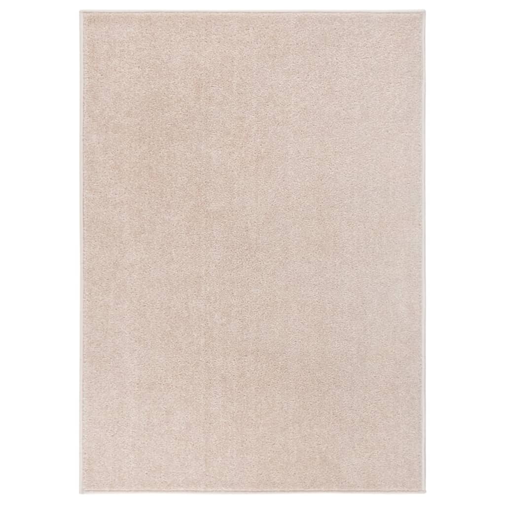 Short pile carpet 140x200 cm dark beige