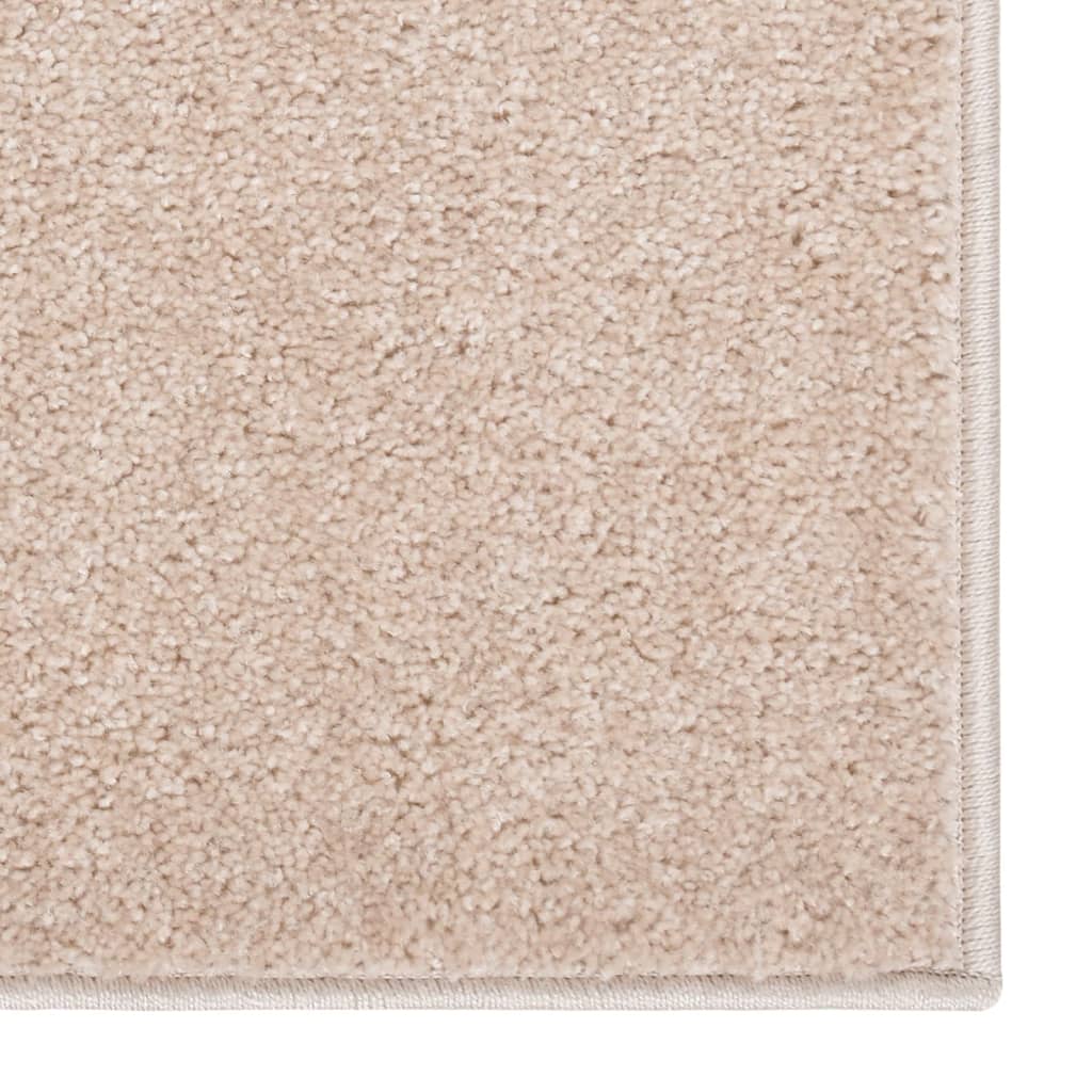 Short pile carpet 140x200 cm dark beige