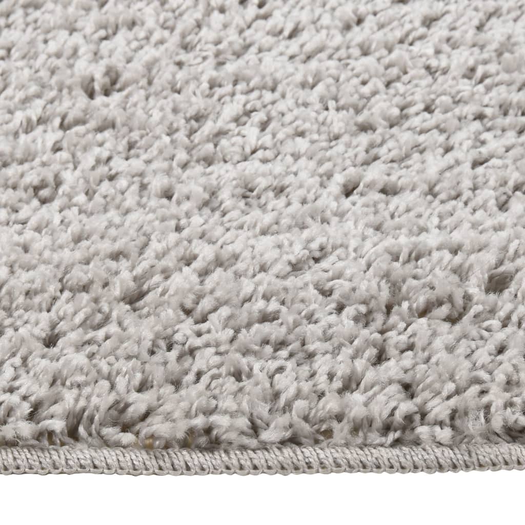 Shaggy rug light grey 140x200 cm non-slip