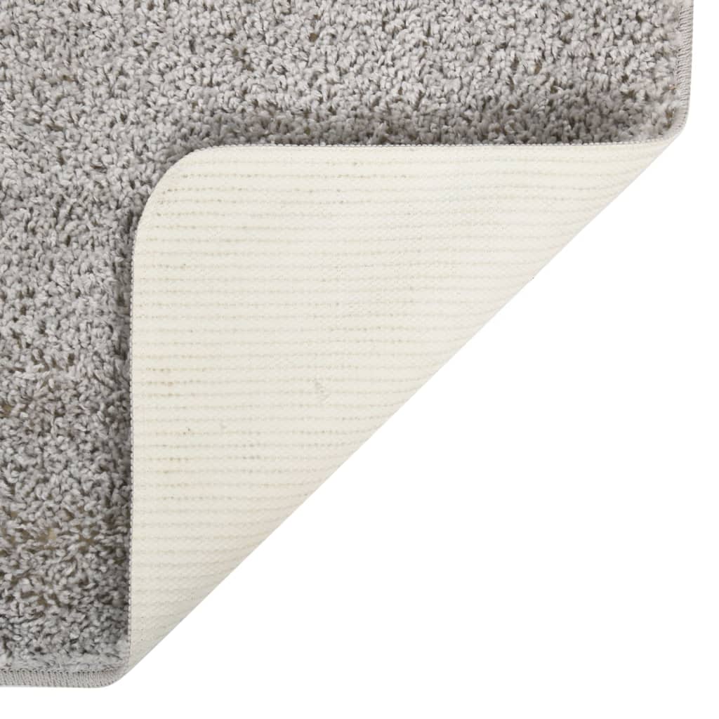 Shaggy rug light grey 140x200 cm non-slip
