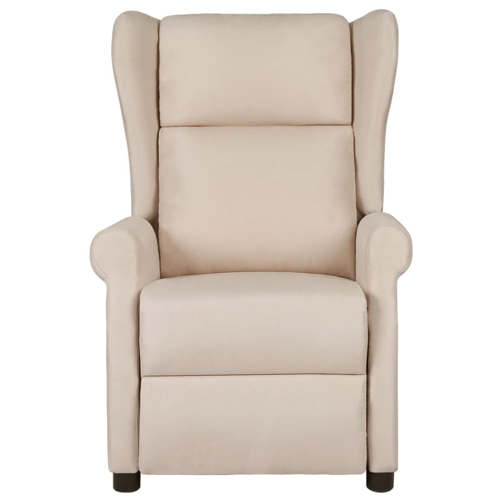 Relaxsessel Creme Stoff