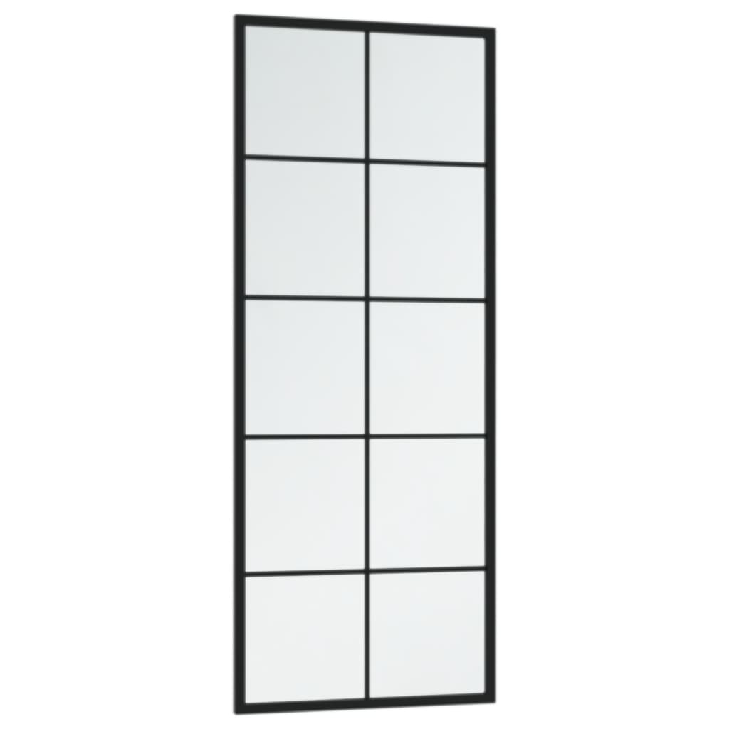 Wandspiegel Schwarz 100x40 cm Metall