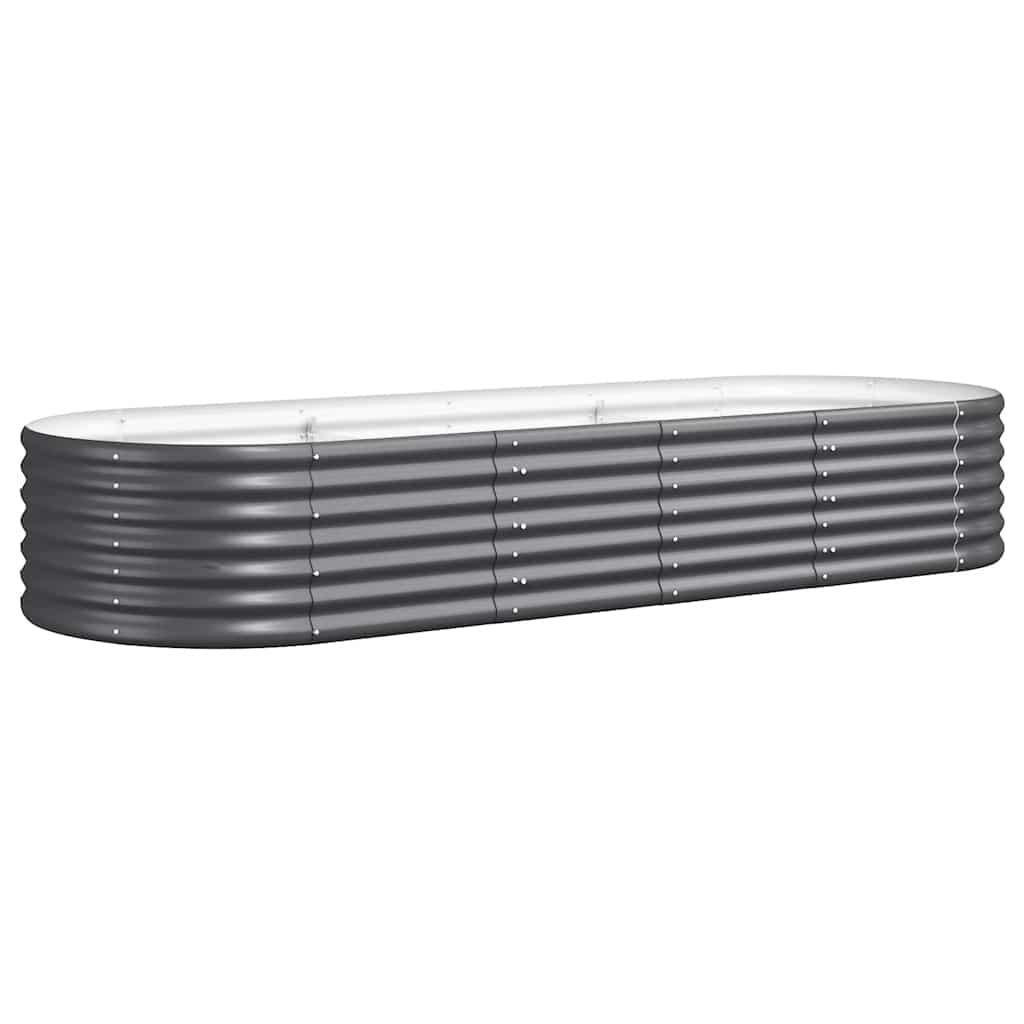 Hochbeet Verzinkter Stahl 224x80x36 cm Anthrazit