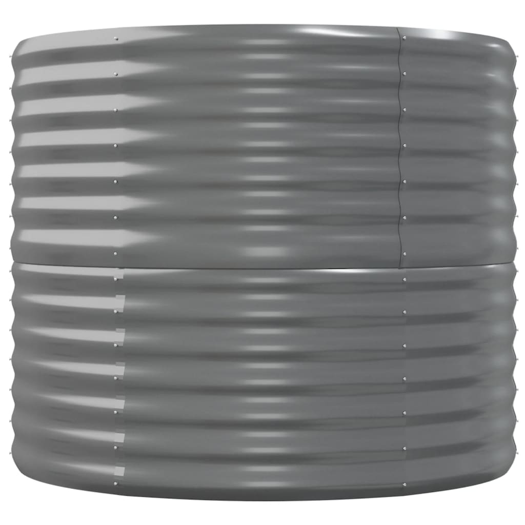 Hochbeet Verzinkter Stahl 152x80x68 cm Grau