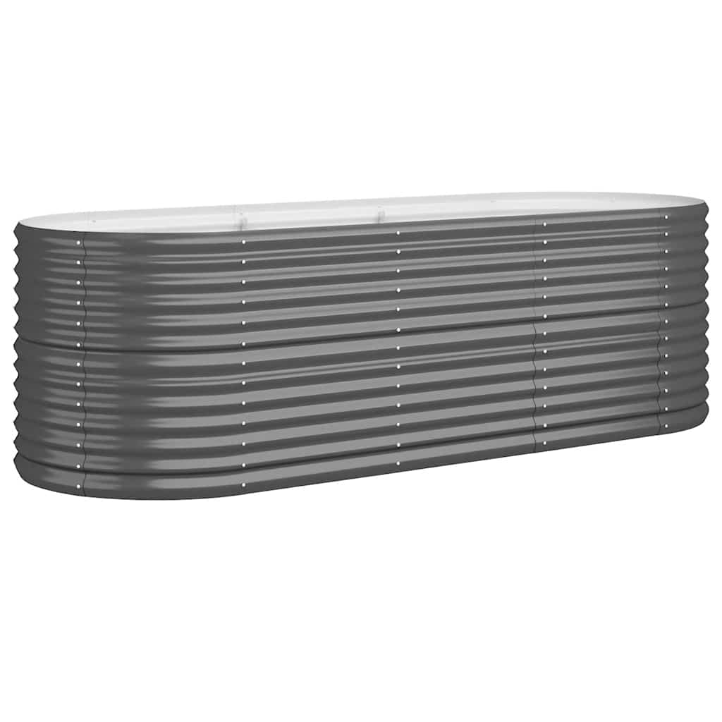 Hochbeet Verzinkter Stahl 224x80x68 cm Anthrazit
