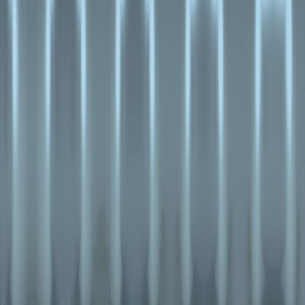 Dachpaneele 12 Stk. Verzinkter Stahl Grau 100x36 cm