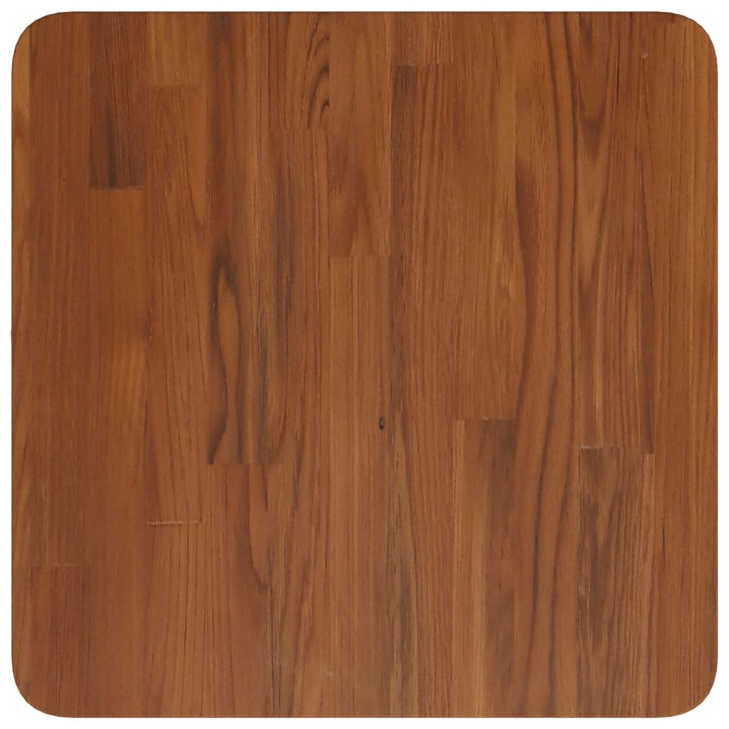 Tischplatte Quadratisch Dunkelbraun 40x40x2,5cm Eiche Behandelt