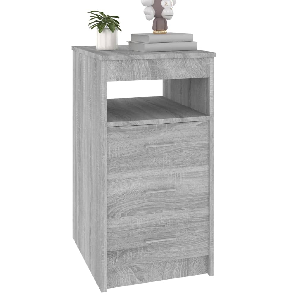 Sideboard with drawers Grey Sonoma 40x50x76 cm wood material