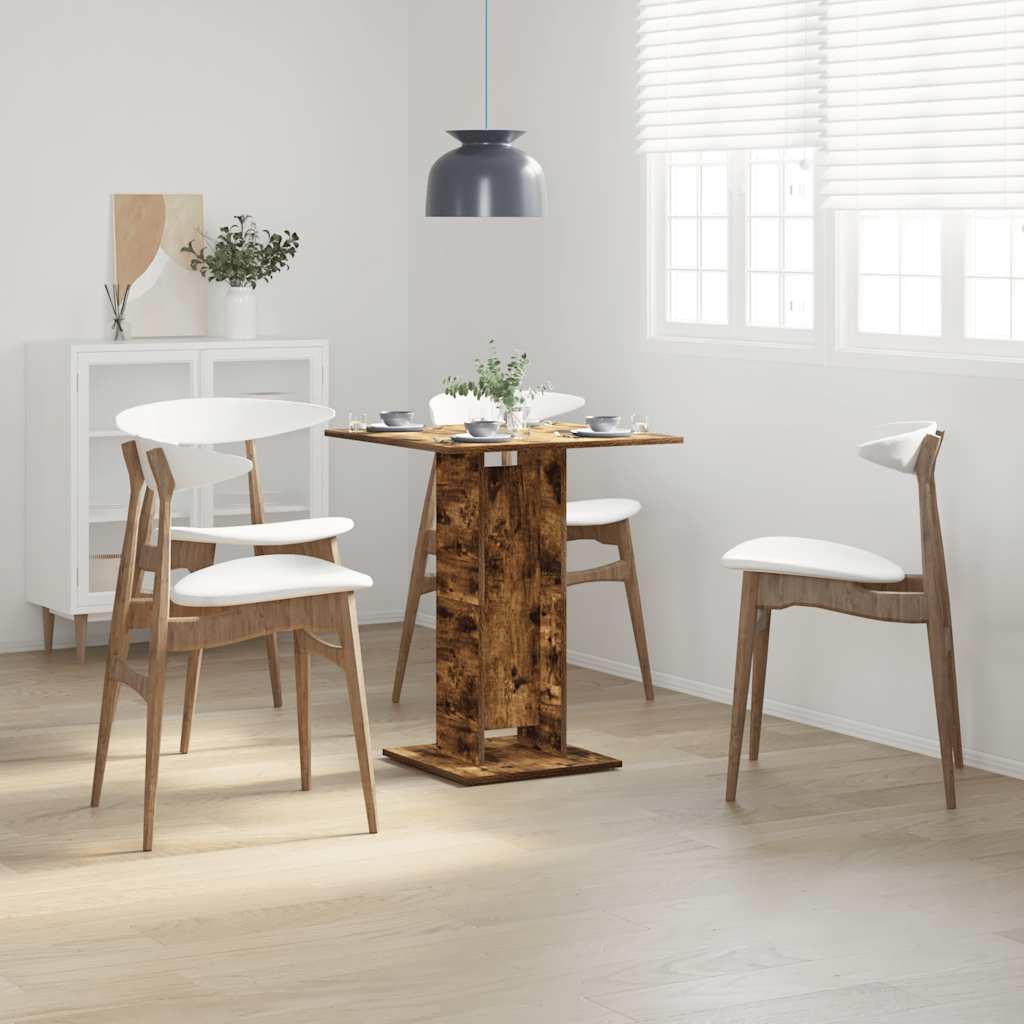 Bistrotisch Räuchereiche 60x60x75 cm Holzwerkstoff