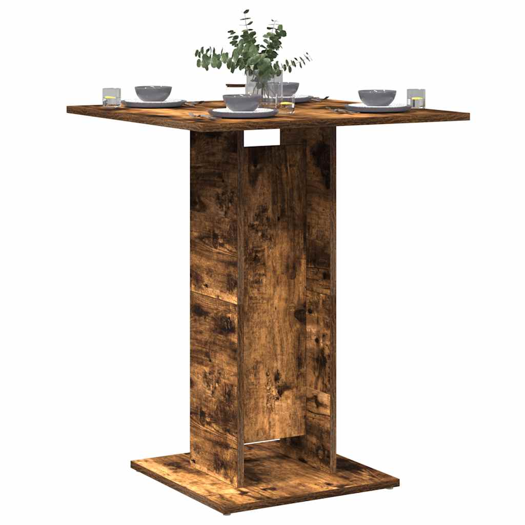Bistrotisch Räuchereiche 60x60x75 cm Holzwerkstoff