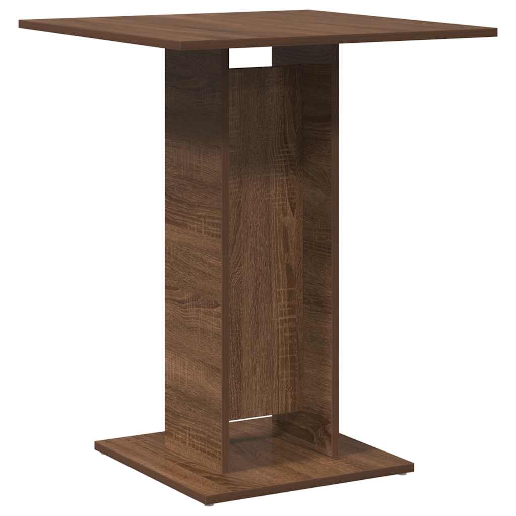 Bistrotisch Braun Eichen-Optik 60x60x75 cm Holzwerkstoff