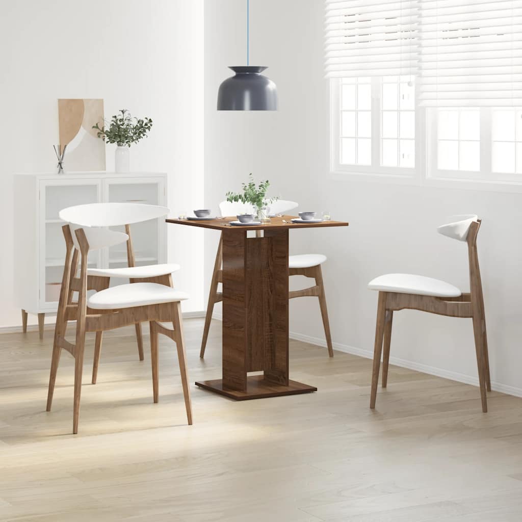 Bistrotisch Braun Eichen-Optik 60x60x75 cm Holzwerkstoff