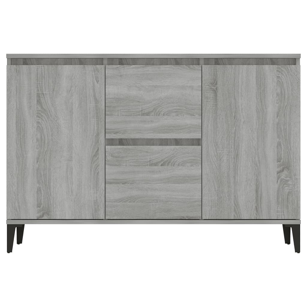 Sideboard Grau Sonoma 102x35x70 cm Holzwerkstoff