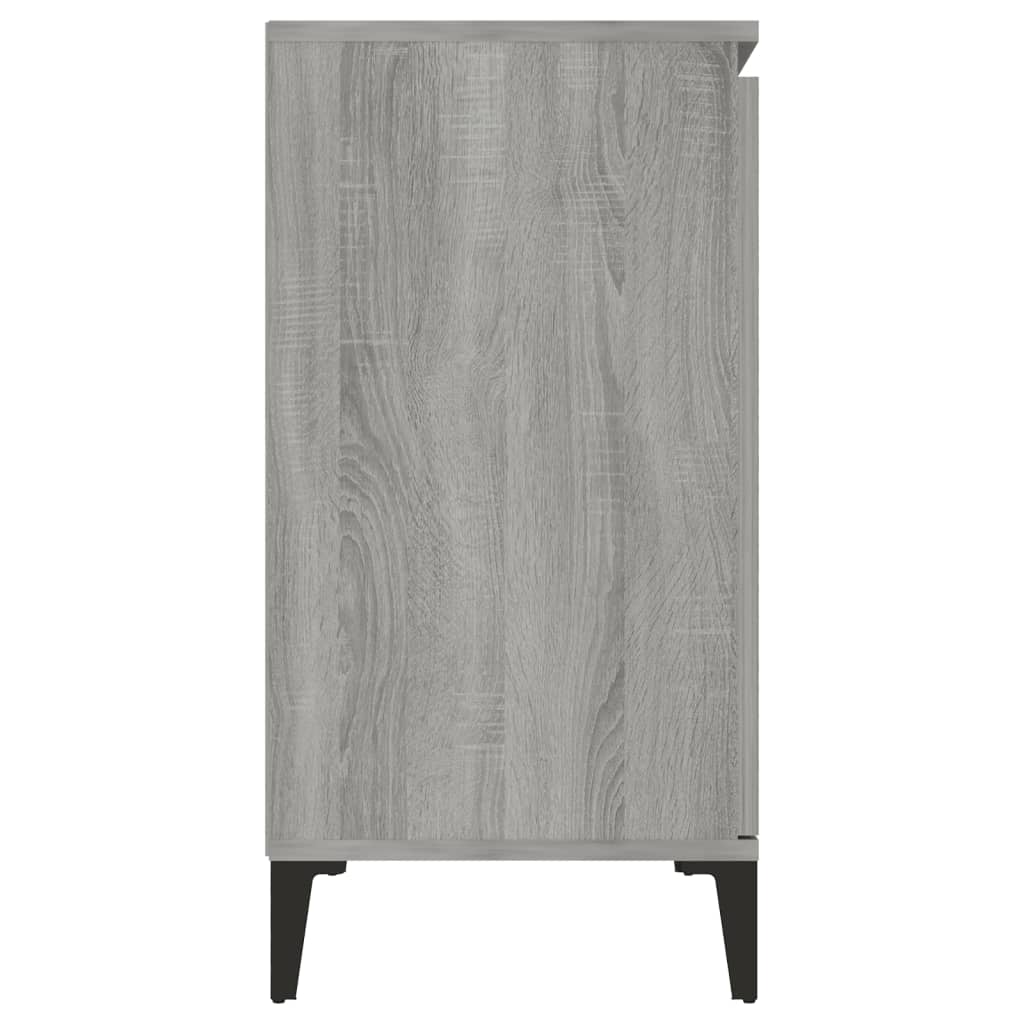 Sideboard Grau Sonoma 102x35x70 cm Holzwerkstoff