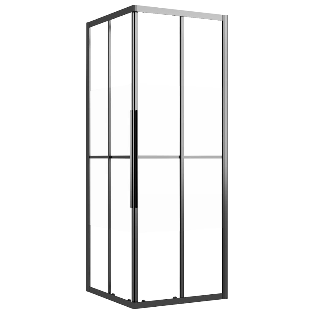 Shower cubicle semi-matt ESG 80x80x180 cm black
