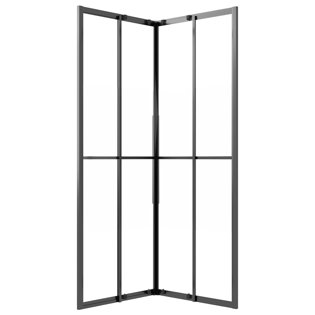 Shower cubicle semi-matt ESG 80x80x180 cm black