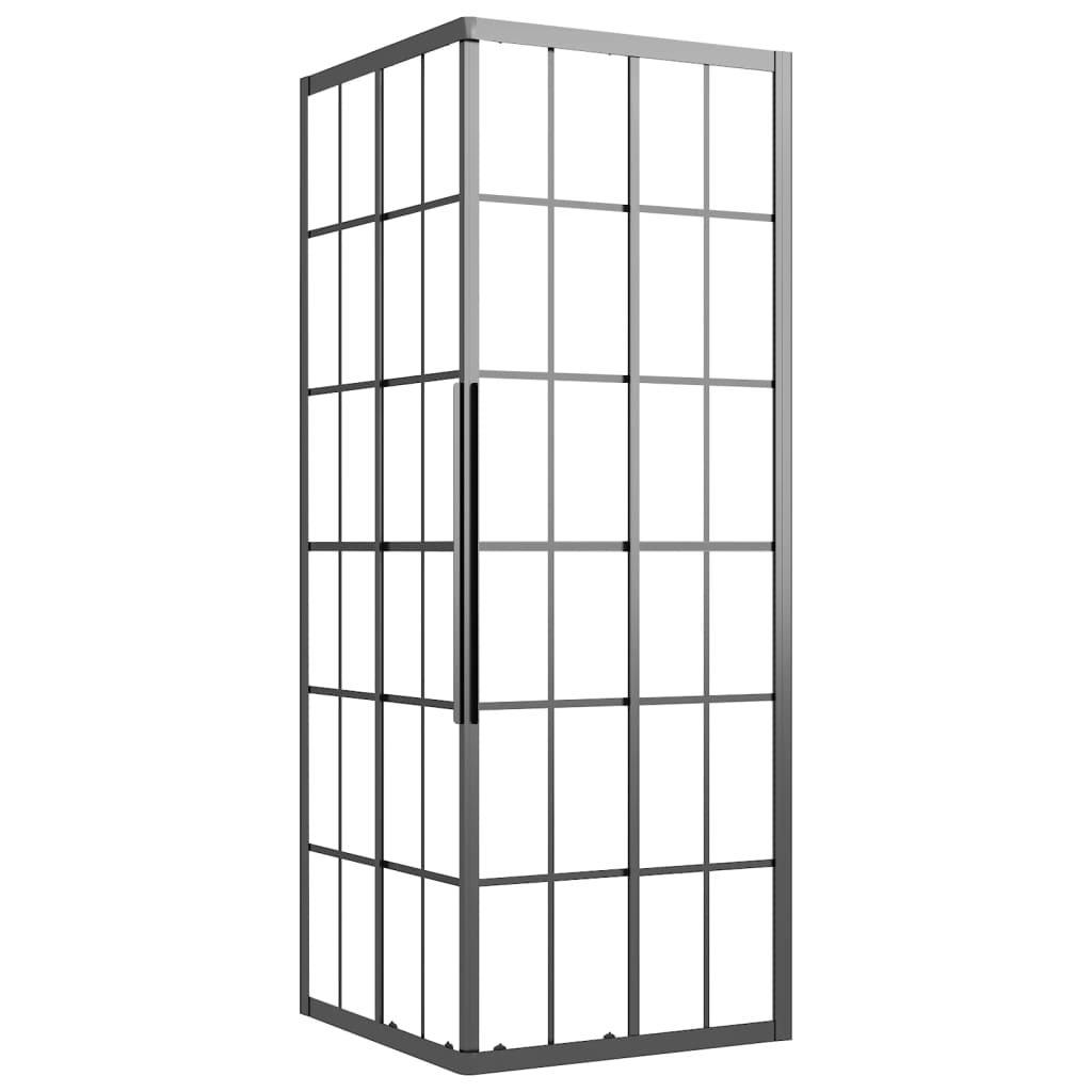 Shower cubicle matt ESG 70x70x180 cm black