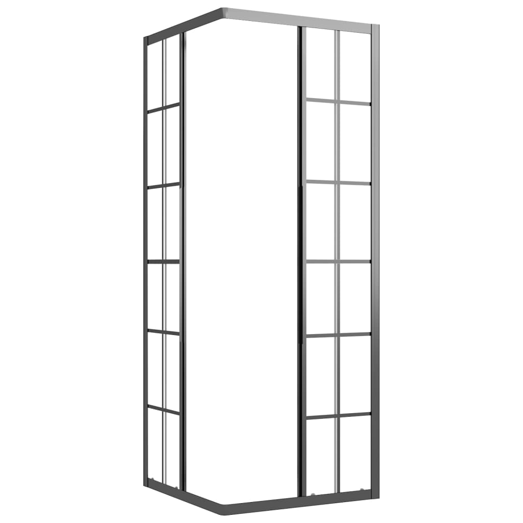 Shower cubicle matt ESG 70x70x180 cm black