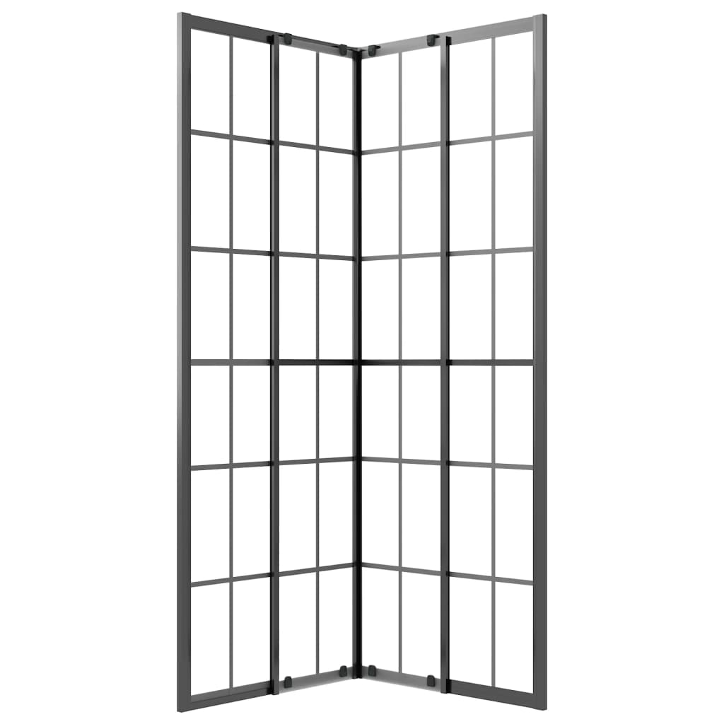 Shower cubicle matt ESG 70x70x180 cm black