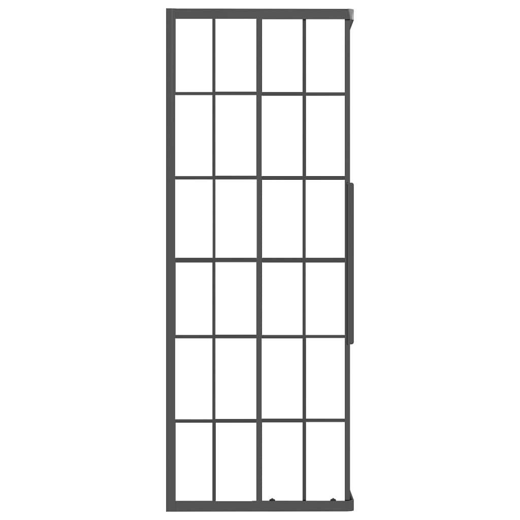 Shower cubicle matt ESG 70x70x180 cm black