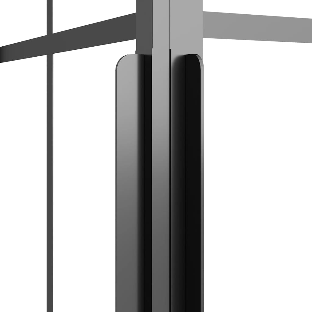 Shower cubicle matt ESG 70x70x180 cm black