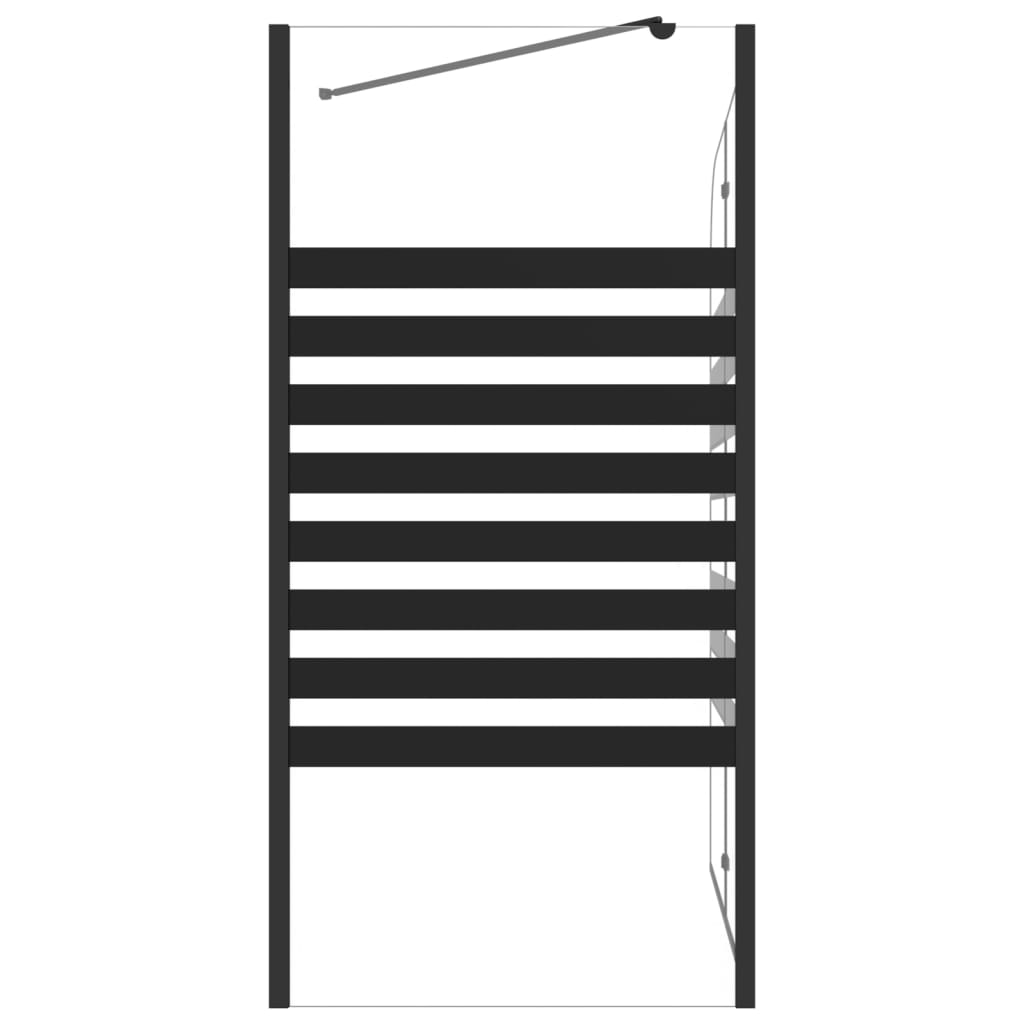 Shower enclosure 120x68x130 cm striped tempered glass