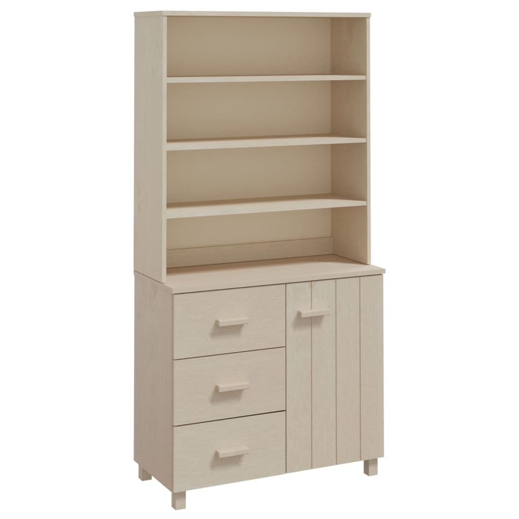 Highboard HAMAR Massivholz Kiefer Honigbraun