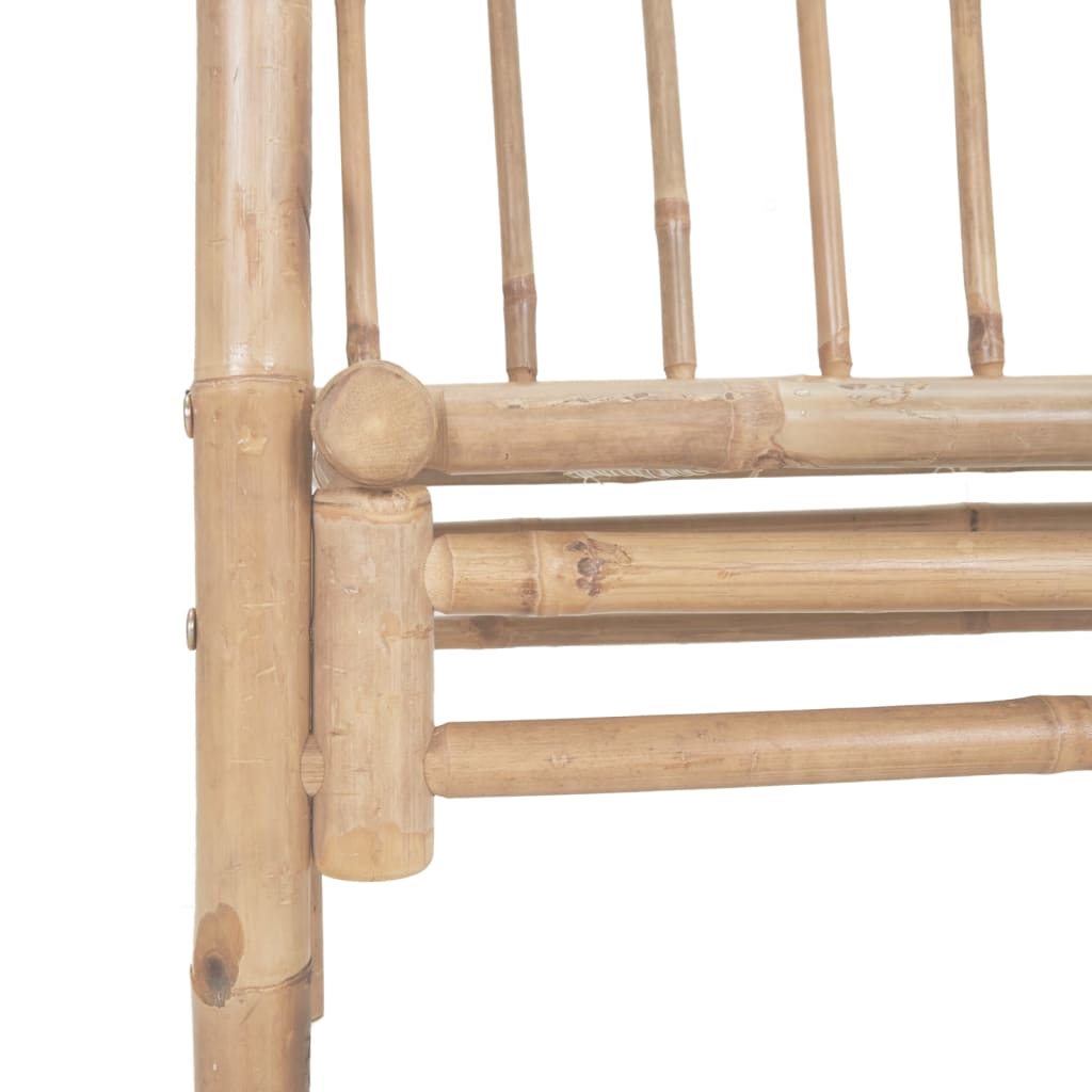 Garden bench with pergola 116 cm bamboo