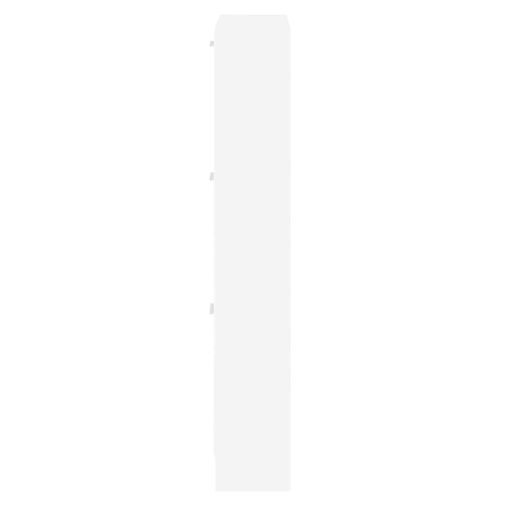 Shoe cabinet white 59x17x108 cm wood-based material