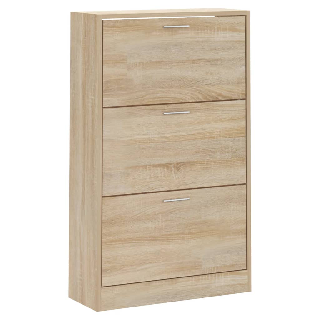Shoe cabinet Sonoma oak 63x24x103 cm wood material