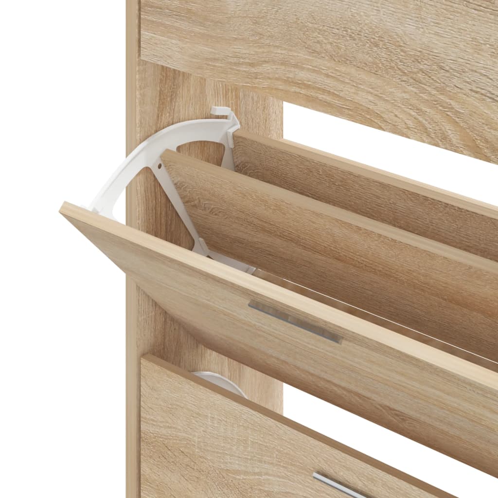 Shoe cabinet Sonoma oak 63x24x103 cm wood material