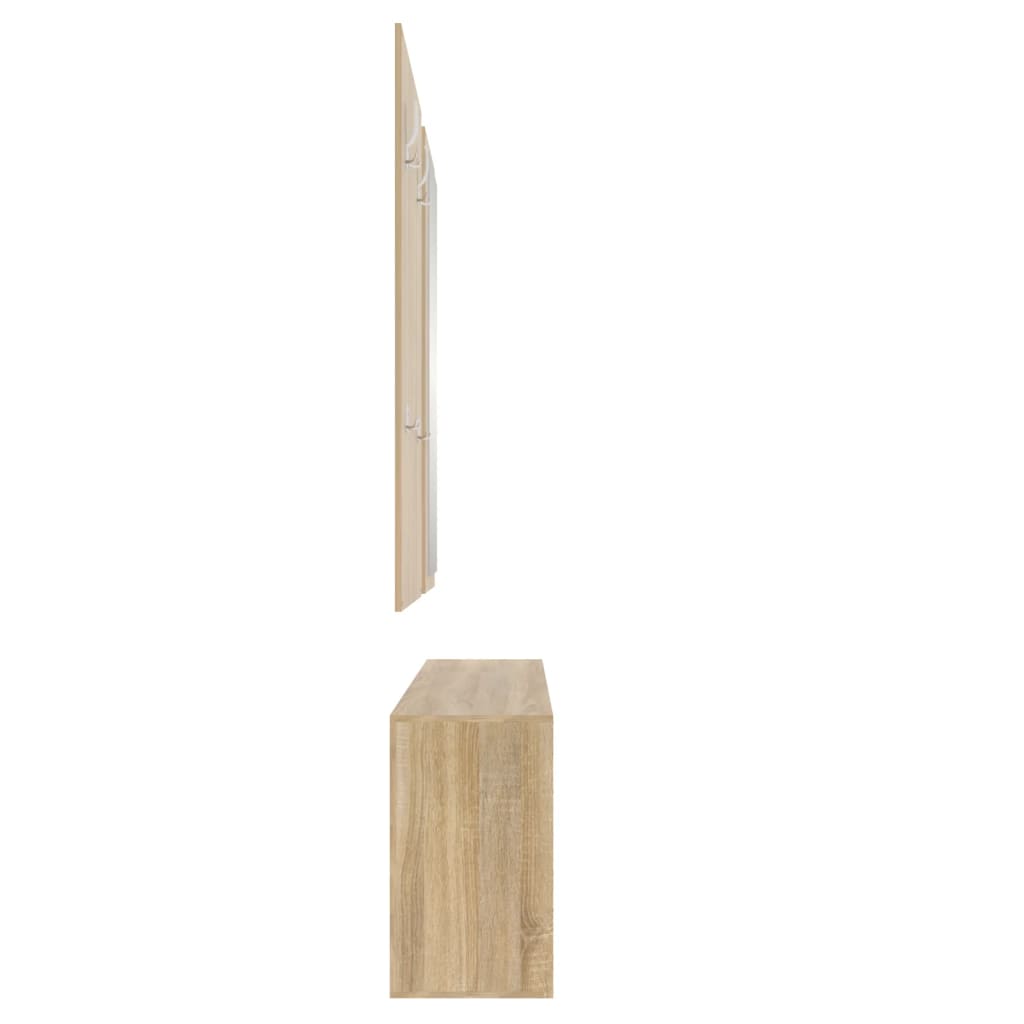 3-piece hallway furniture set Sonoma oak wood-based material