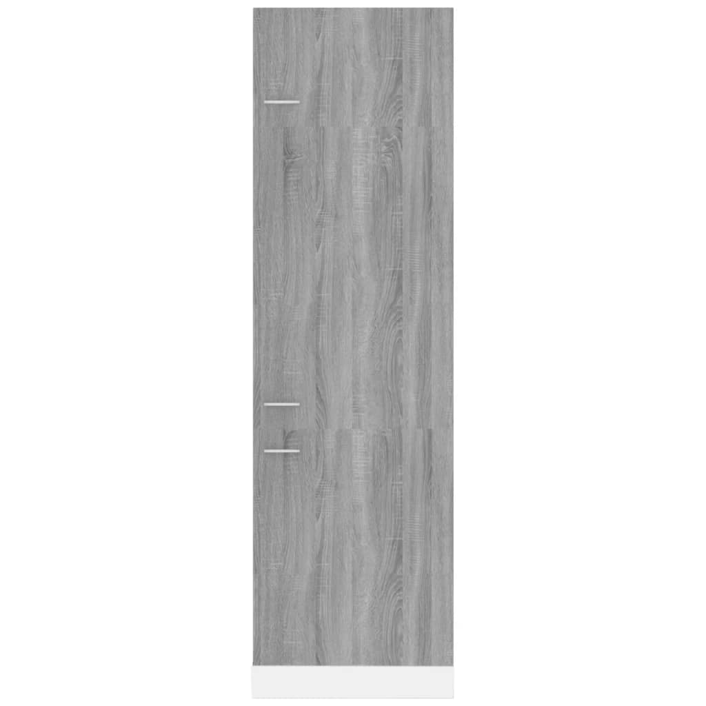 Kühlumbauschrank Lyon Grau Sonoma 60x57x207 cm Holzwerkstoff