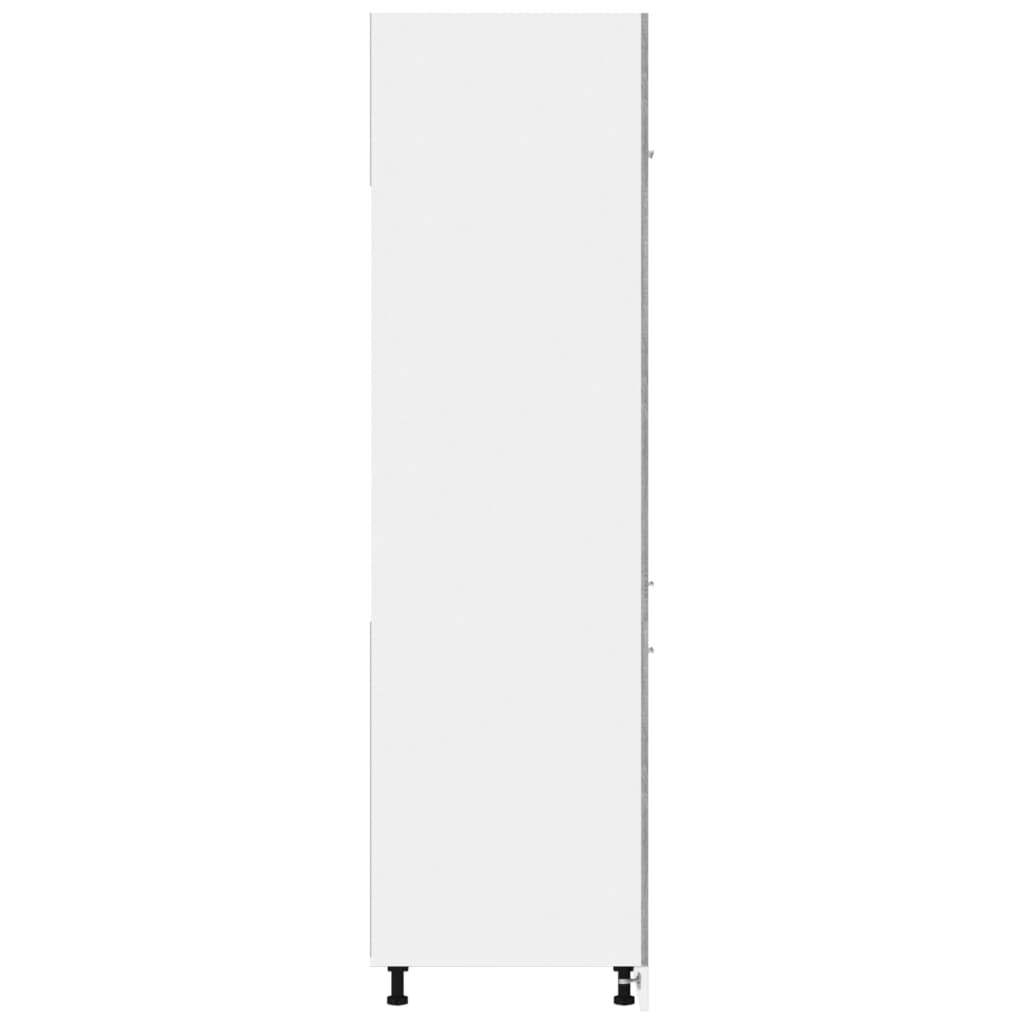 Kühlumbauschrank Lyon Grau Sonoma 60x57x207 cm Holzwerkstoff