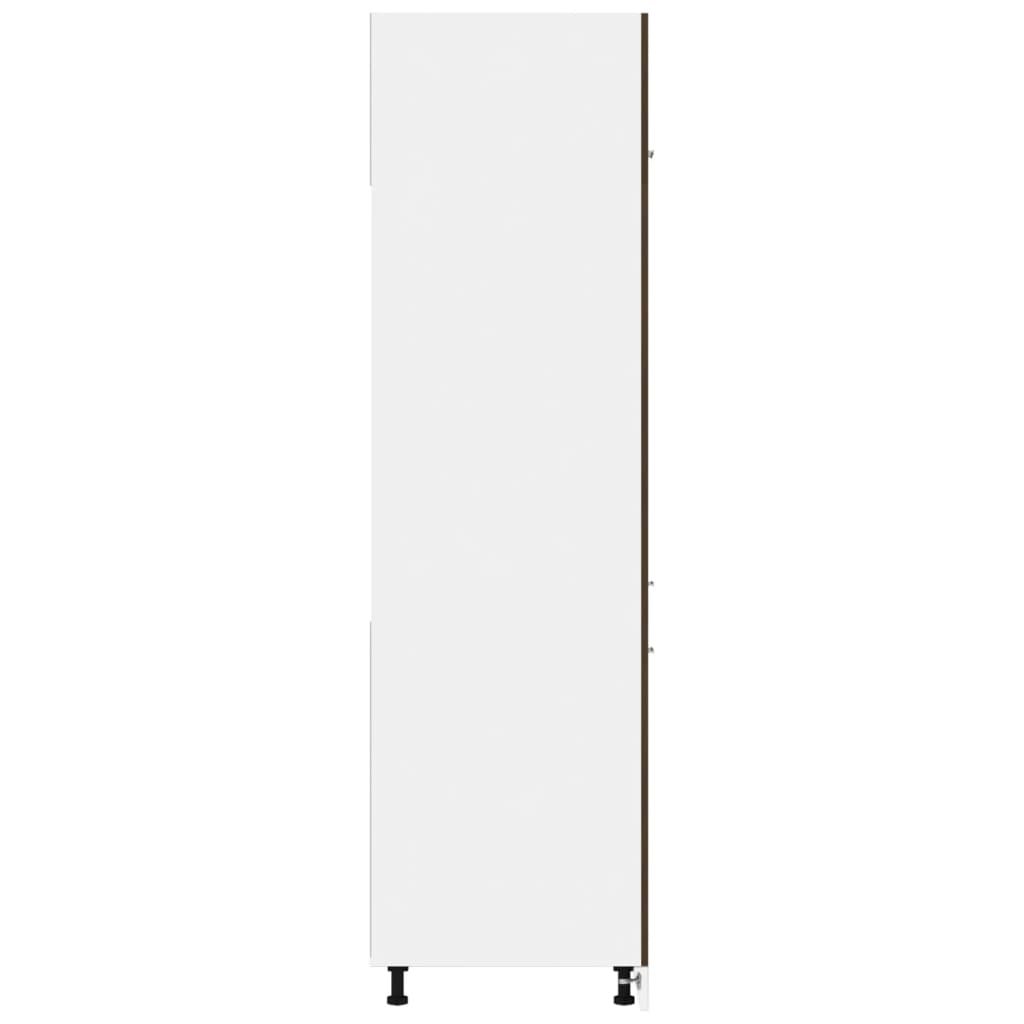 Kühlumbauschrank Lyon Braun Eichen-Optik 60x57x207 cm Holzwerkstoff