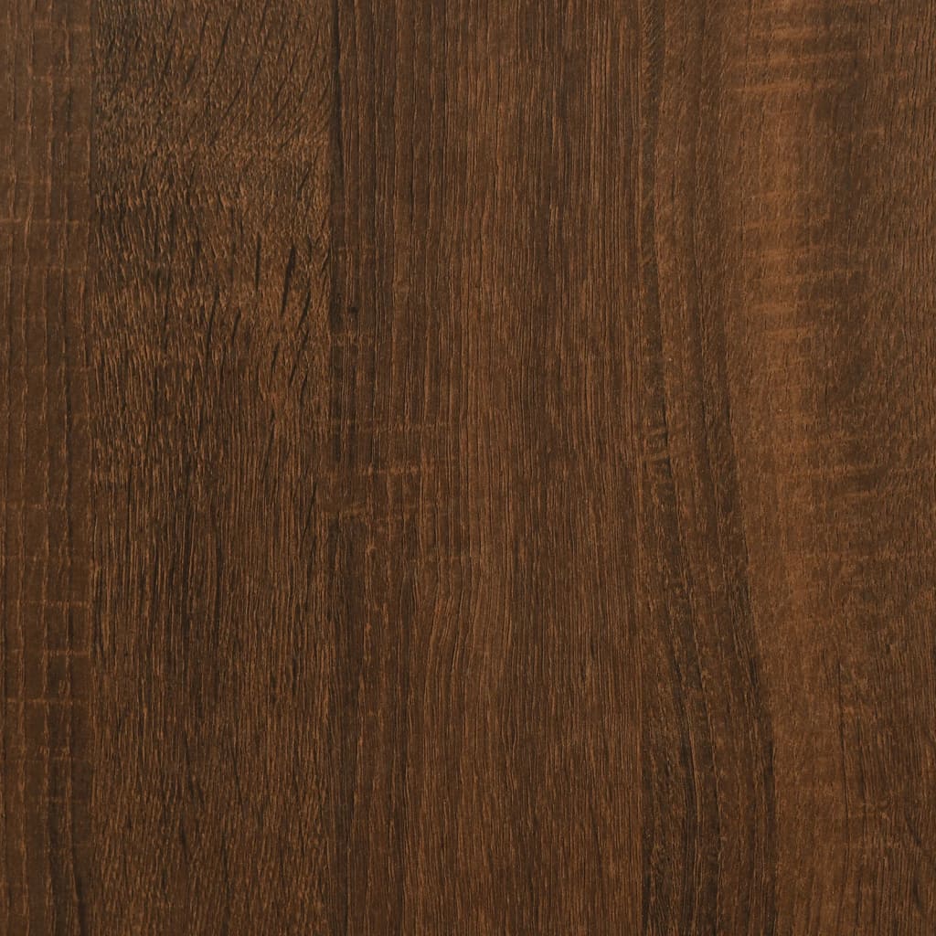 Schallplatten-Box Braun Eiche-Optik 71x34x36 cm Holzwerkstoff