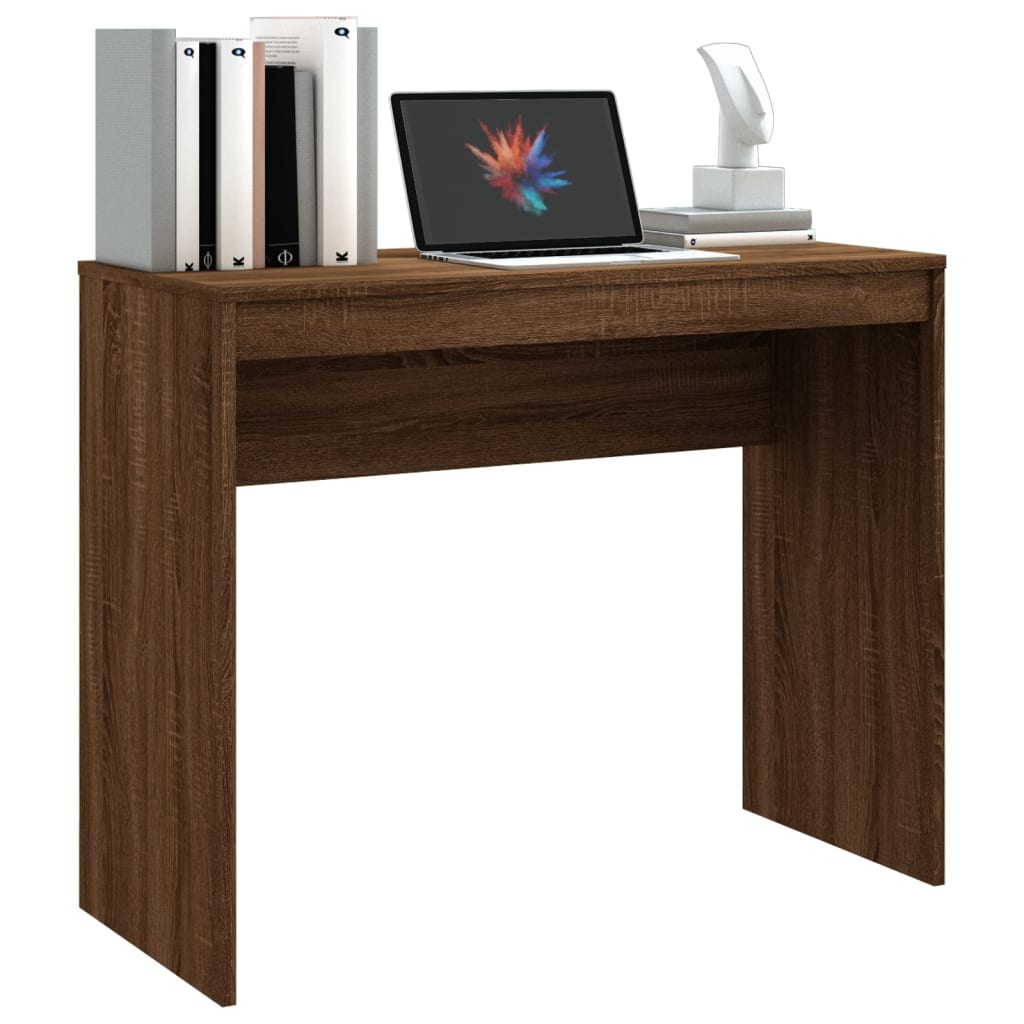 Desk Brown Oak Look 90x40x72 cm Wood Material