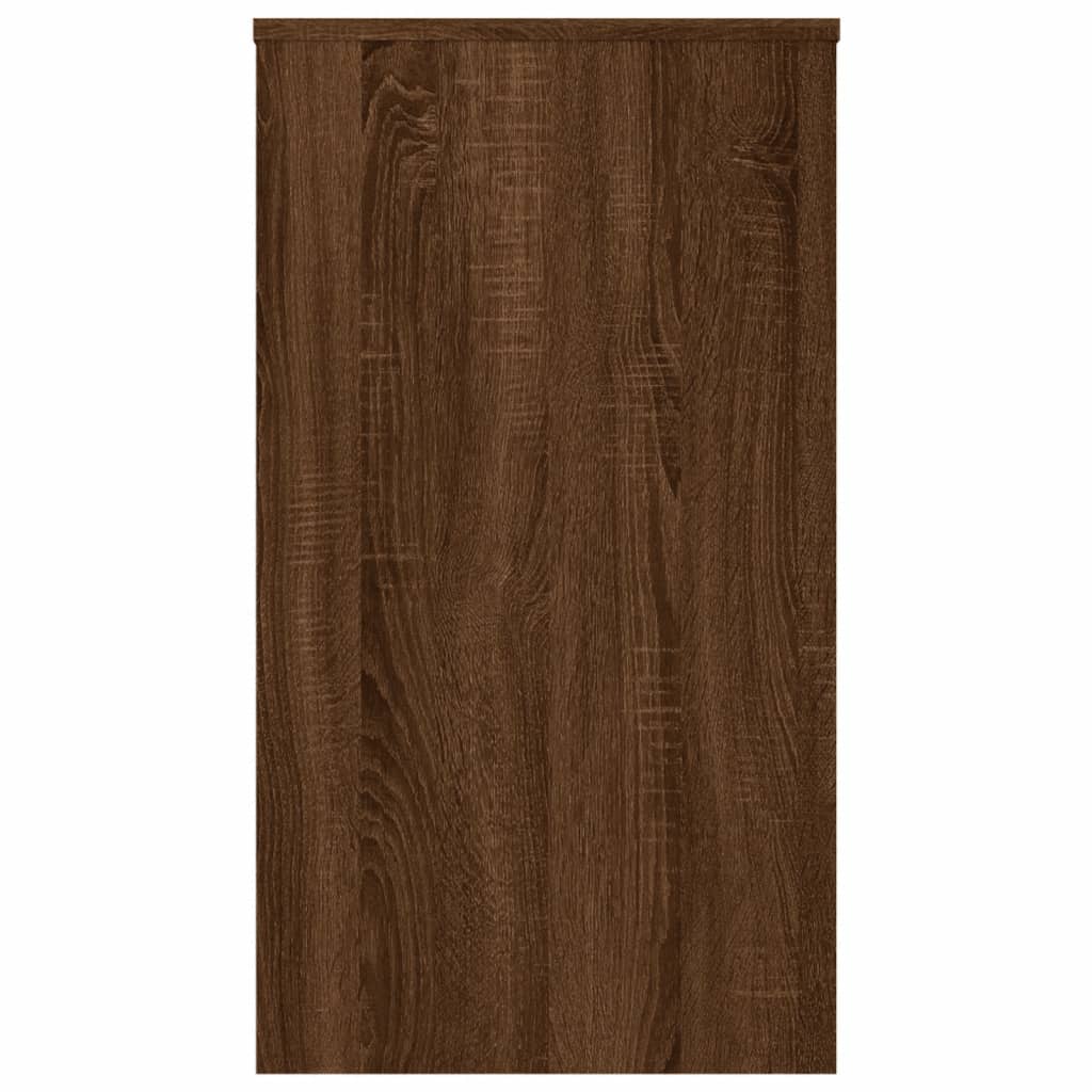 Desk Brown Oak Look 90x40x72 cm Wood Material