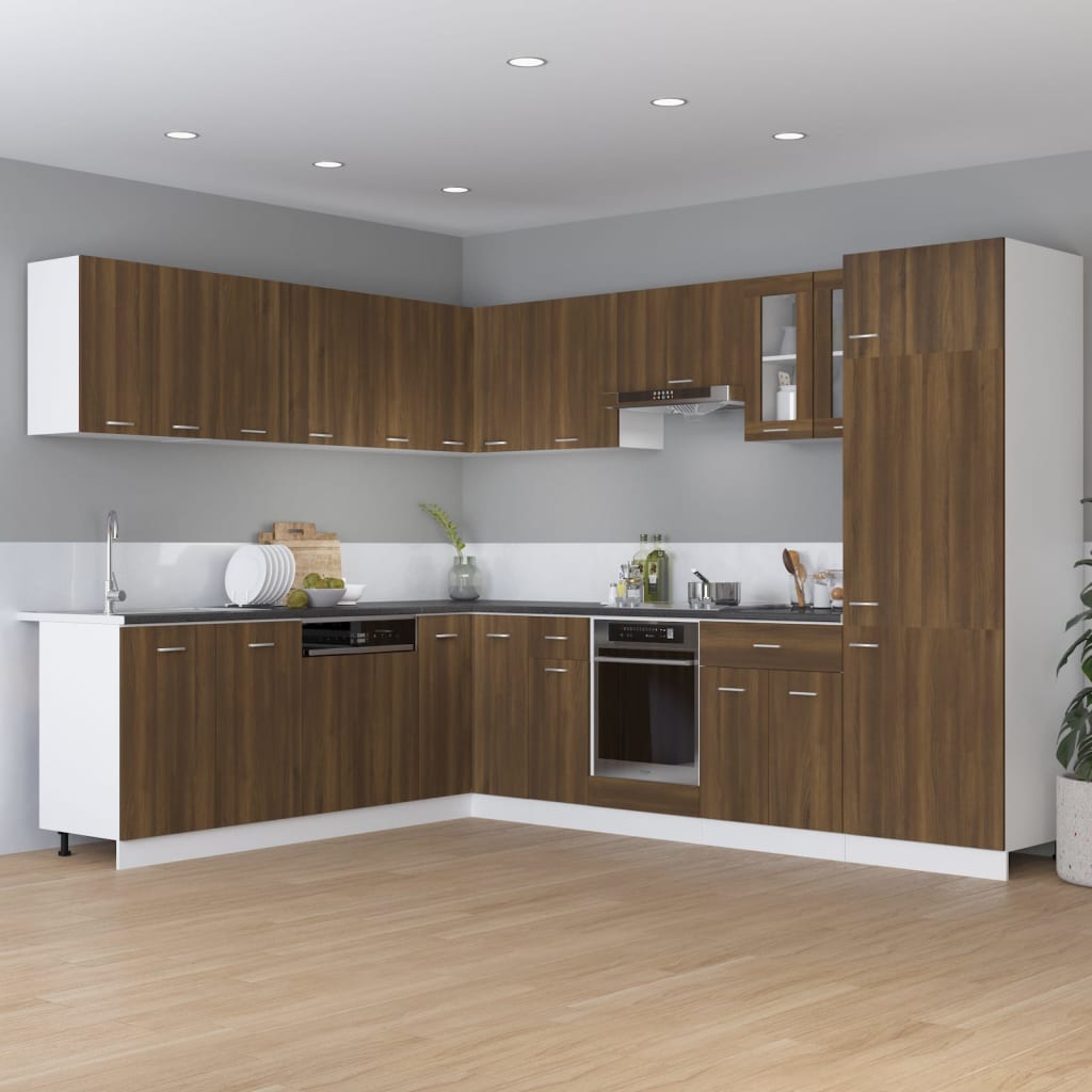 Hängeschrank Lyon Braun Eichen-Optik 50x31x60 cm Holzwerkstoff