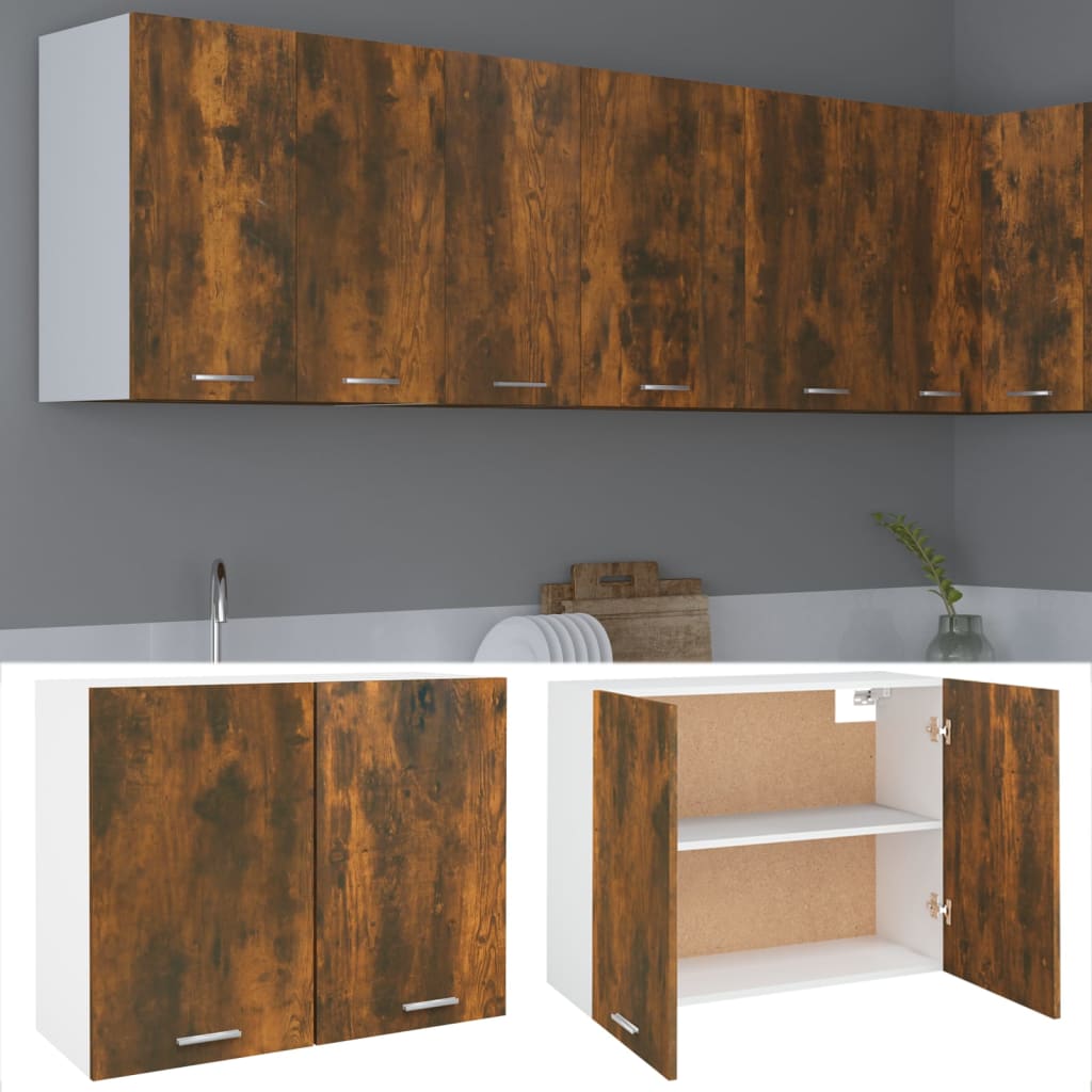 Hängeschrank Lyon Räuchereiche 80x31x60 cm Holzwerkstoff