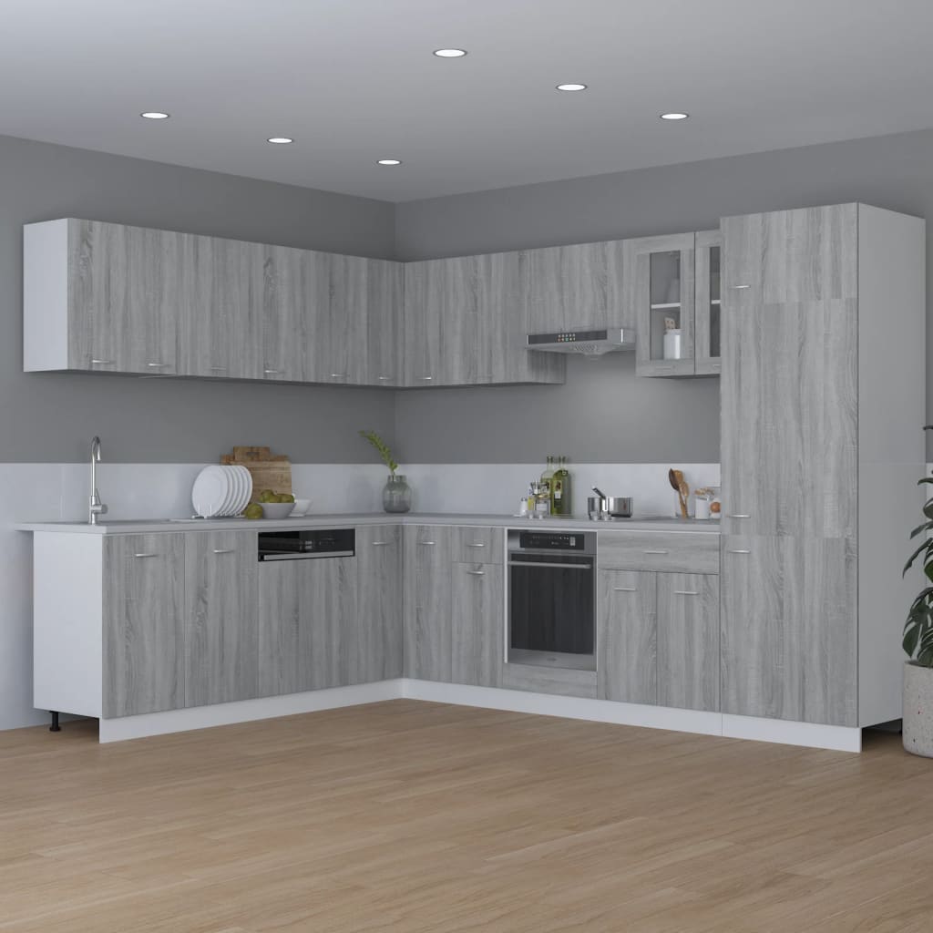 Hängeschrank Lyon Grau Sonoma 80x31x60 cm Holzwerkstoff