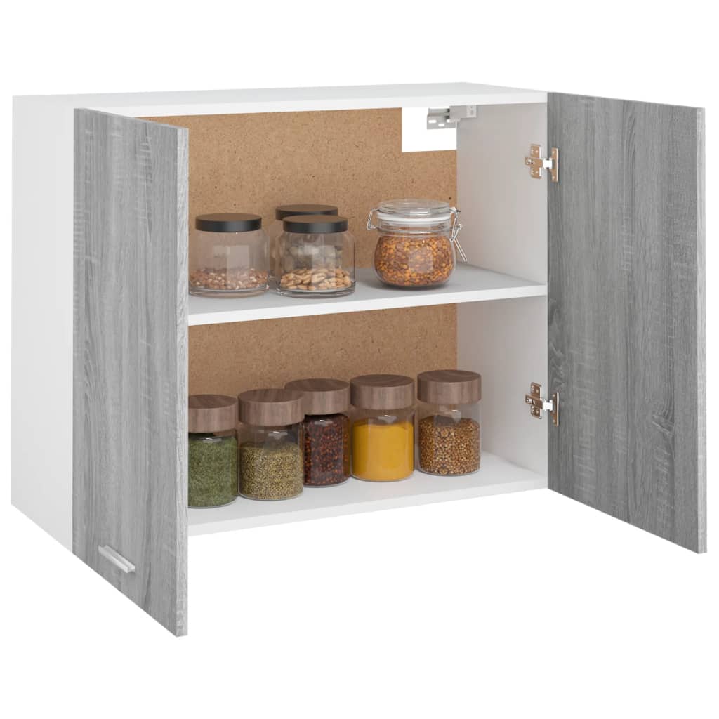 Hängeschrank Lyon Grau Sonoma 80x31x60 cm Holzwerkstoff
