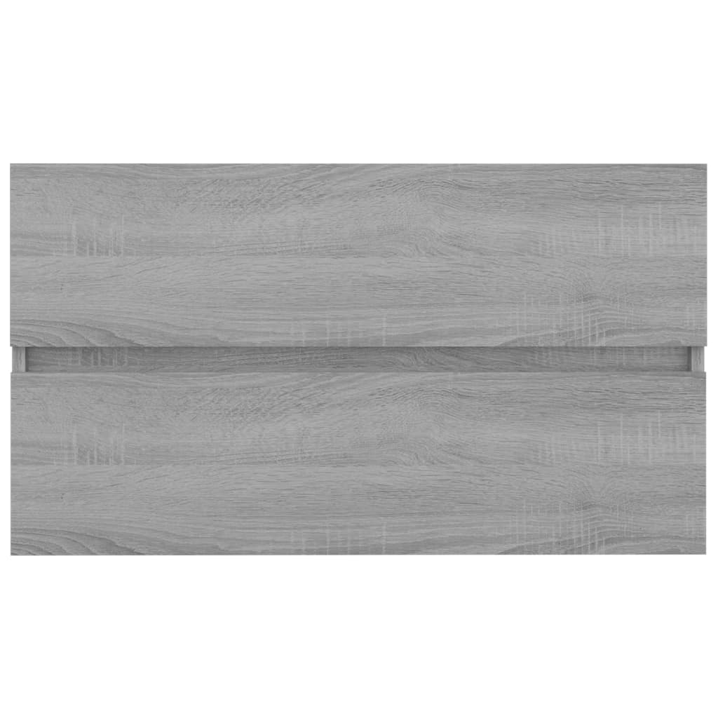 Washbasin Cabinet Grey Sonoma 80x38.5x45 cm Wood Material