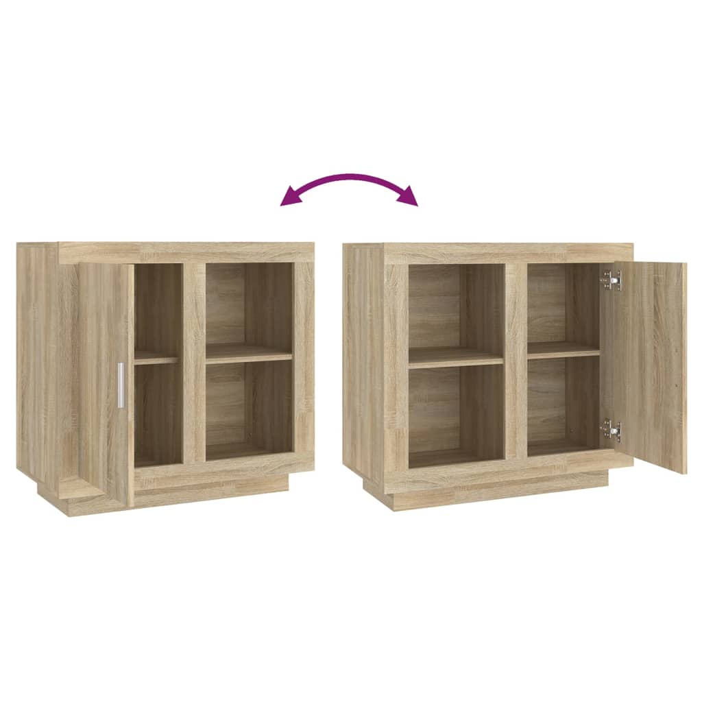 Sideboard Sonoma-Eiche 80x40x75 cm