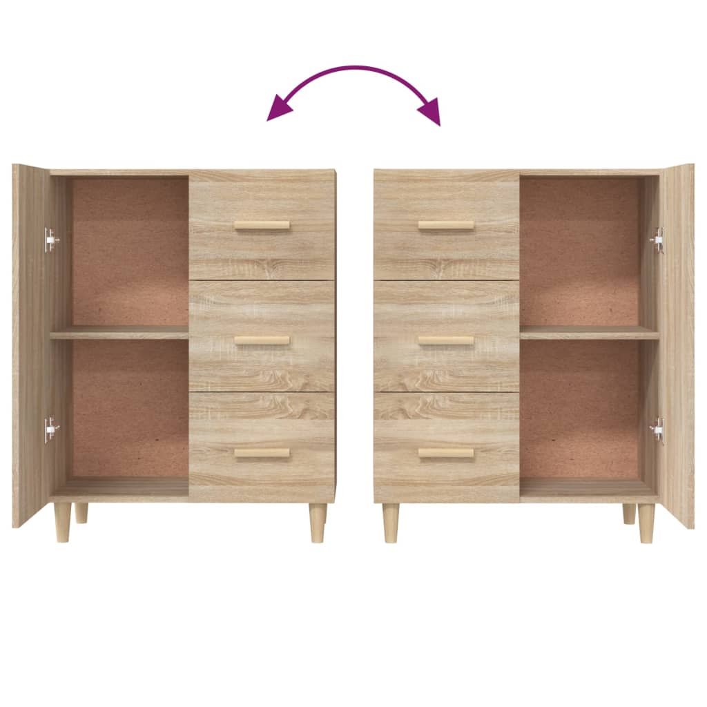 Sideboard Sonoma-Eiche 69,5x34x90 cm Holzwerkstoff